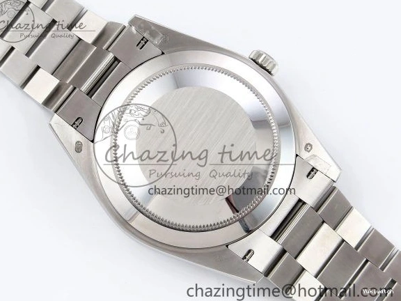 904L VR3255 DayDate SS President Green on Steel (Gain 40 Arabic Dial Weight) JDF Bracelet V3 0304